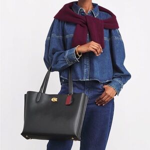 Coach Willow Leather Tote Bag